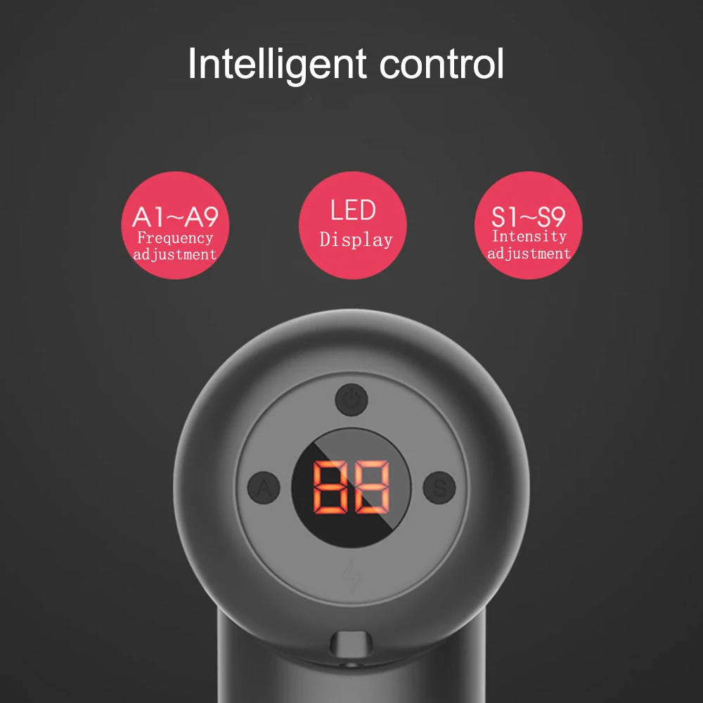 Upgrade Advanced Massage Gun Deep Tissue Red Light Therapy Pain Relief Display Rechargeable Infra Red Portable Massage Gun