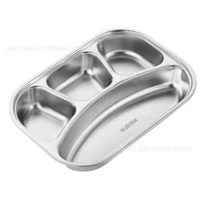 304 stainless steel meal children's dinner canteen fast food with lid