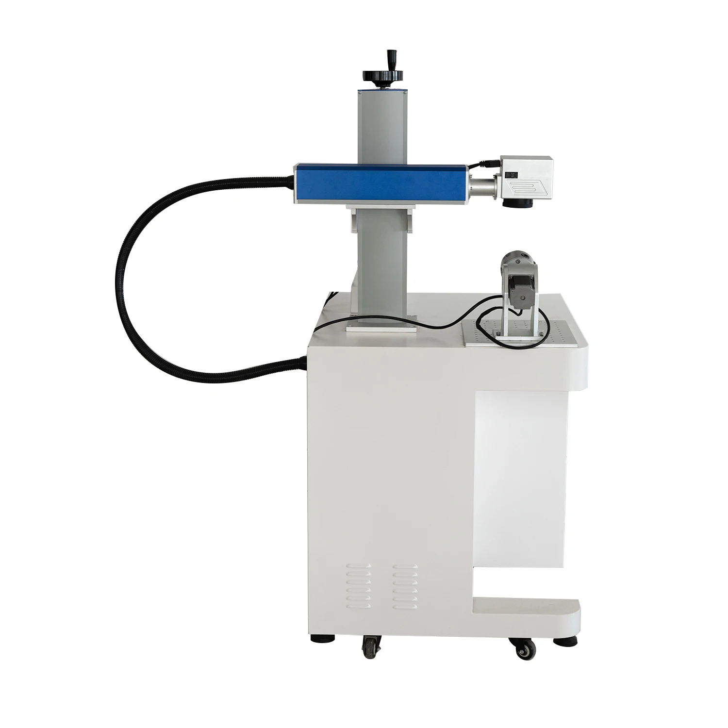 Portable Table Top Laser Marking Machine Iber Laser Plastic Marking Metal Steel Marking Engraving Machine with Rotary Axis