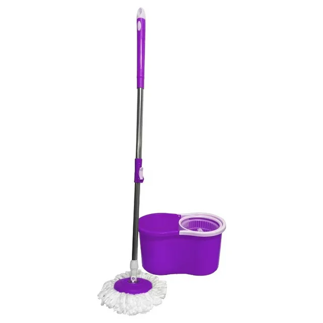 360 self-washing dry retractable long handle swivel rotating magic floor cleaning mop and bucket