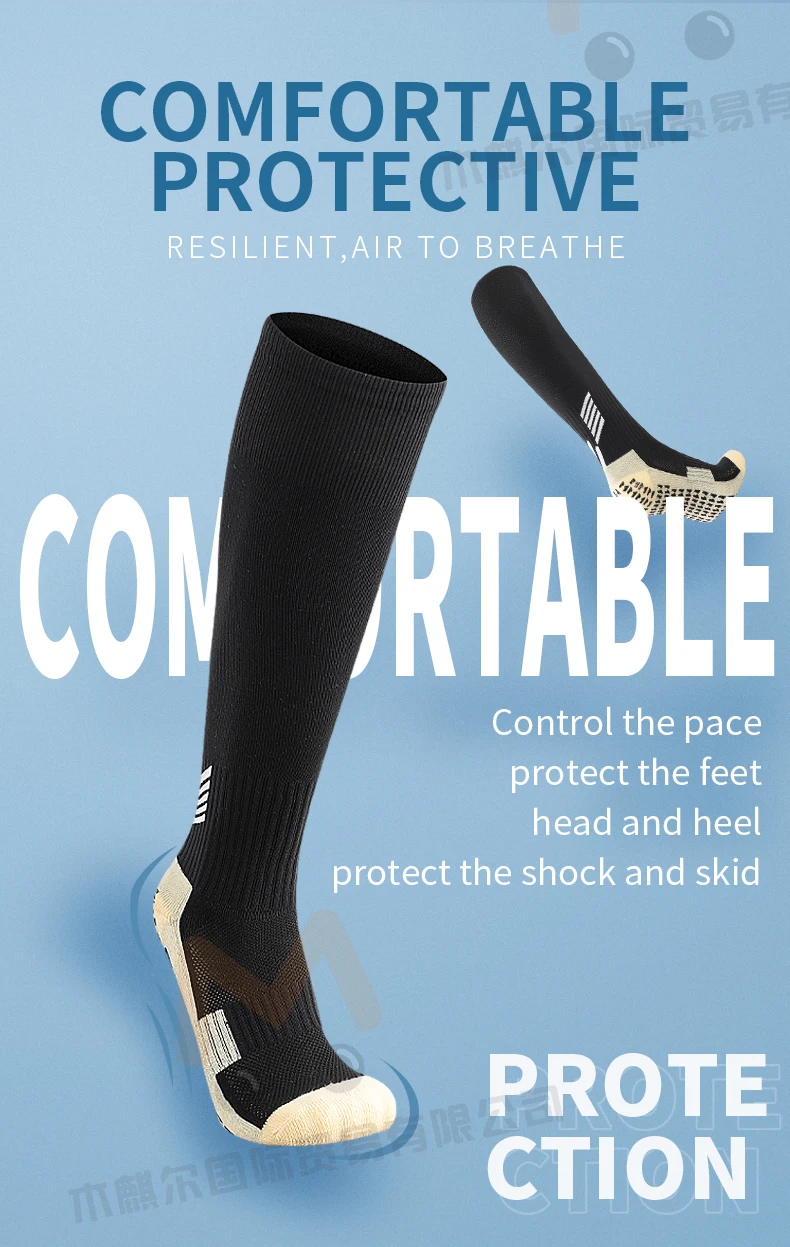 Hot Sale Custom Logo Cotton Anti Slip Sport Thick Athletic Sock