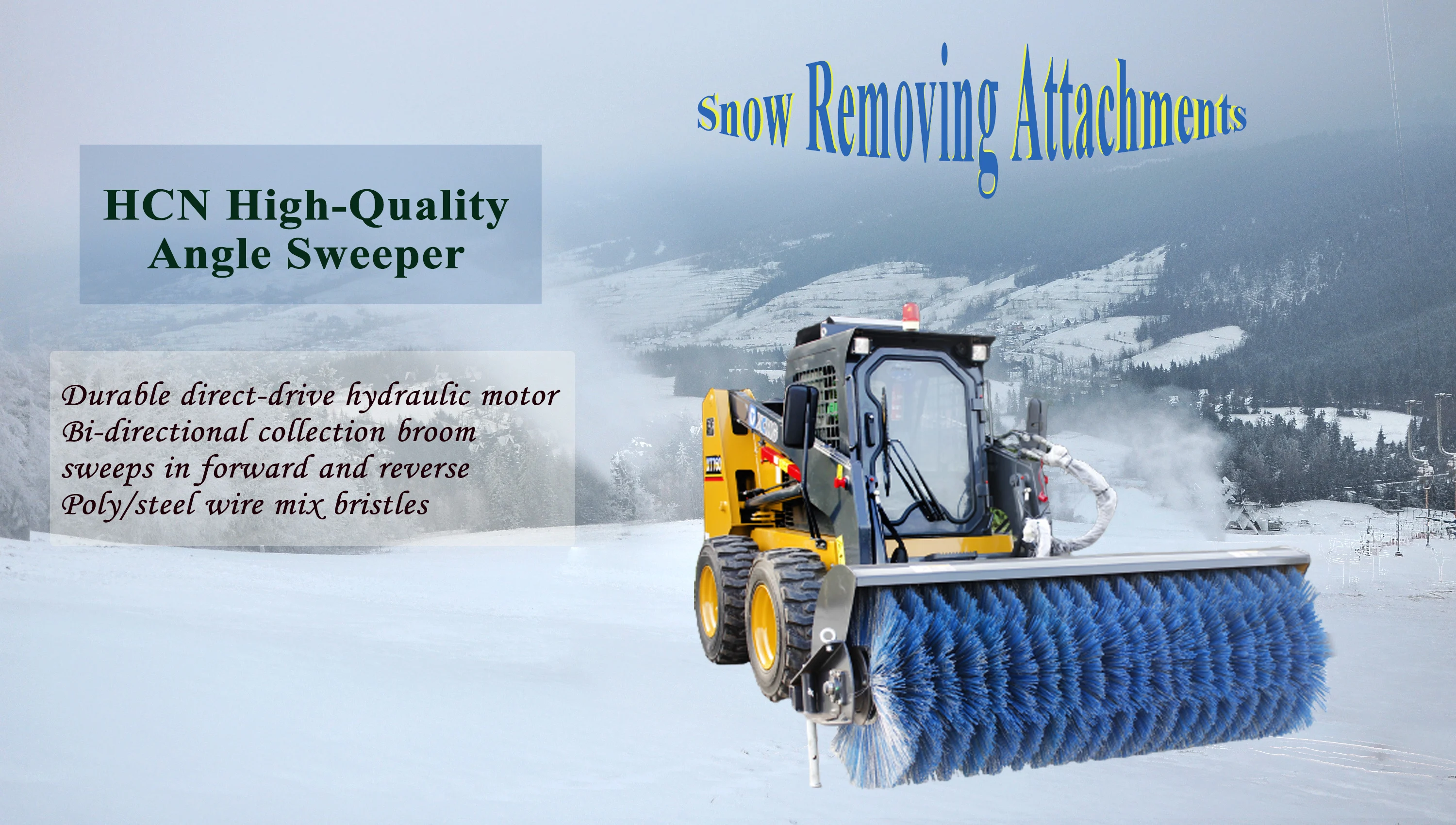 Adjustable Angle Snow Brush Broom Gasoline Powered Snow Sweeper Buy