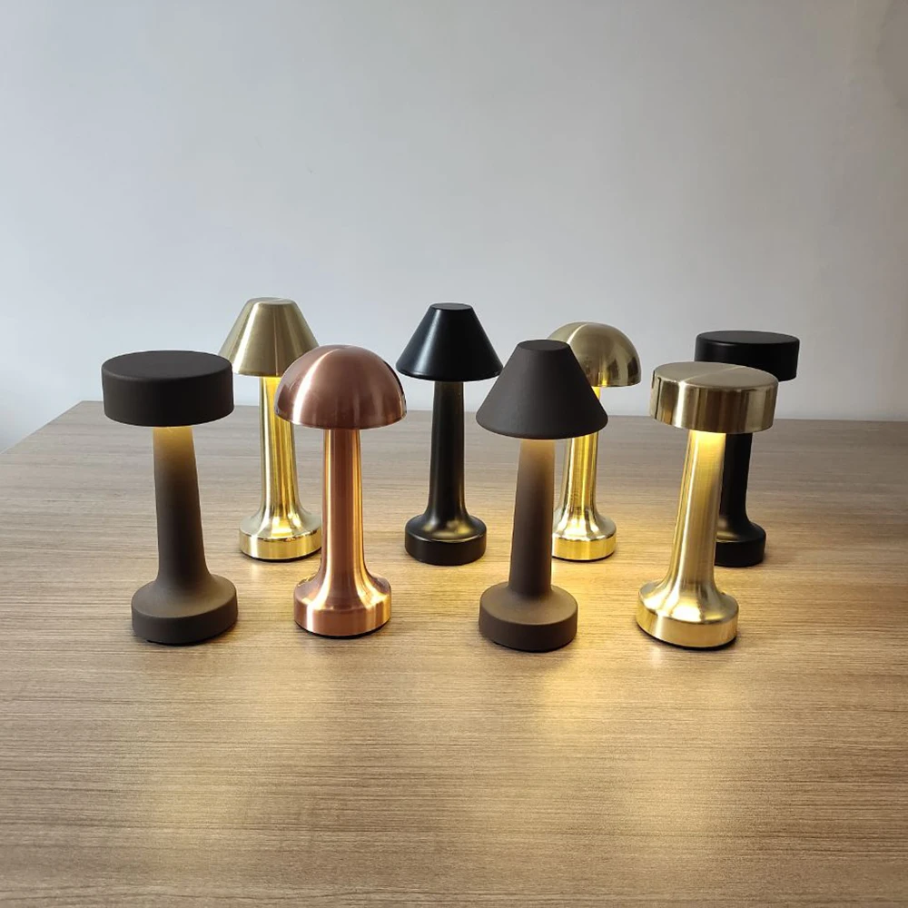 Touch Control Dimmable Bedside Table Lamp USB Port Fabric Shade LED Bulb Simple Design Aluminum Body for Home Office Living Room