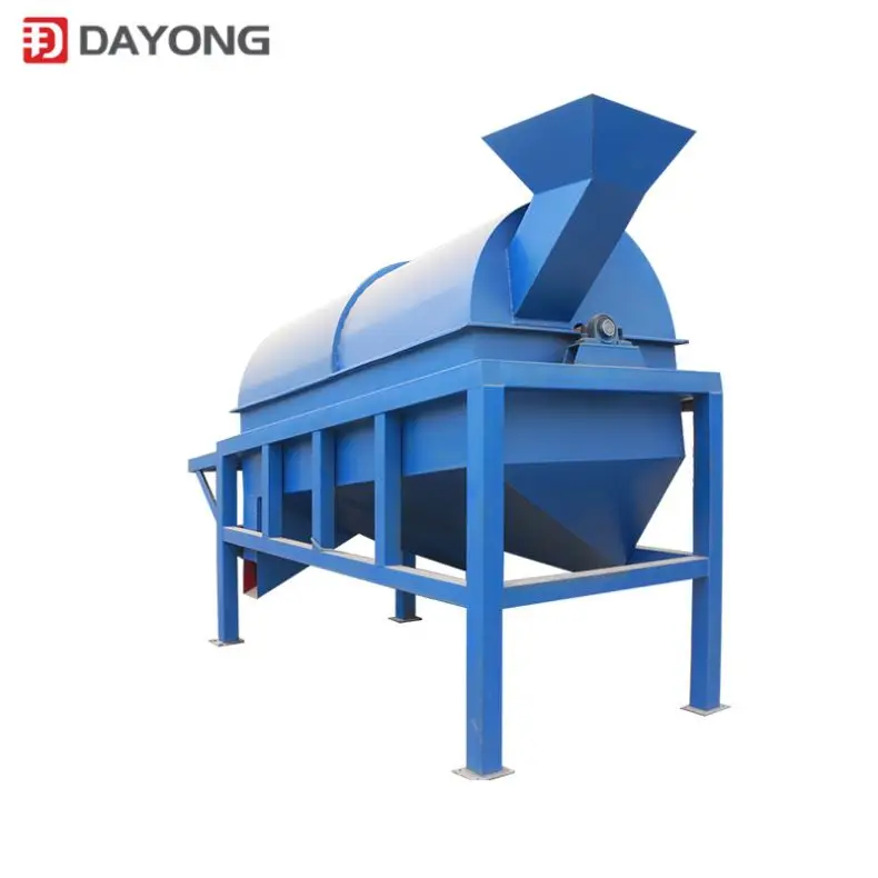 Full Automatic Sand Machine, Rotary Soil Sieve, Stone Separator, Small Mobile Gold Mining Mineral Ore Clay Trommel Drum Screen