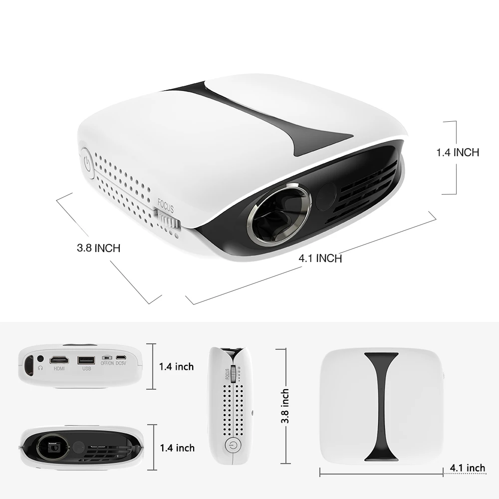RD-606 DLP Mini Portable Projector 