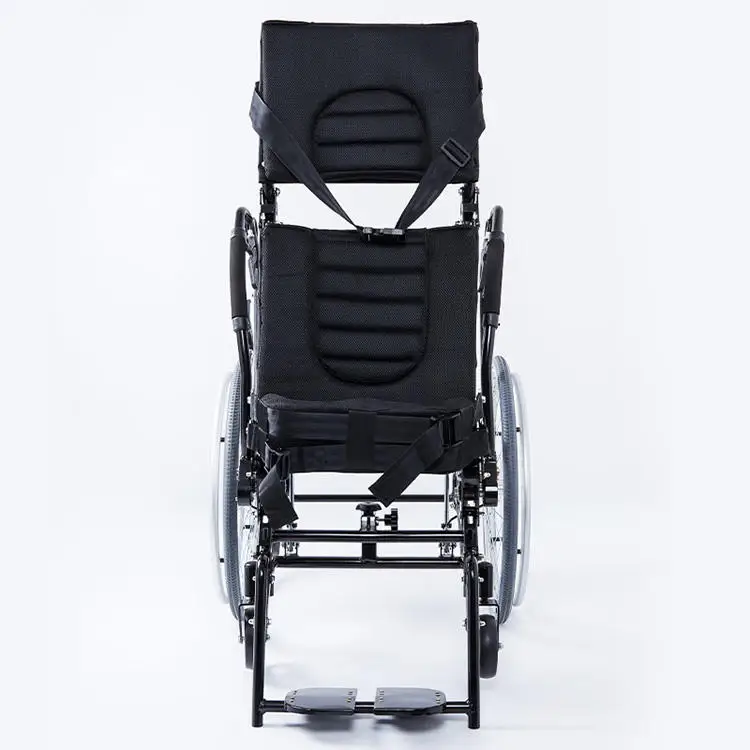 Manual Folding Standing Handicapped Wheelchair for Sale the rear wheels can be quickly disassembled for disabled - BZ-TH01 supplier