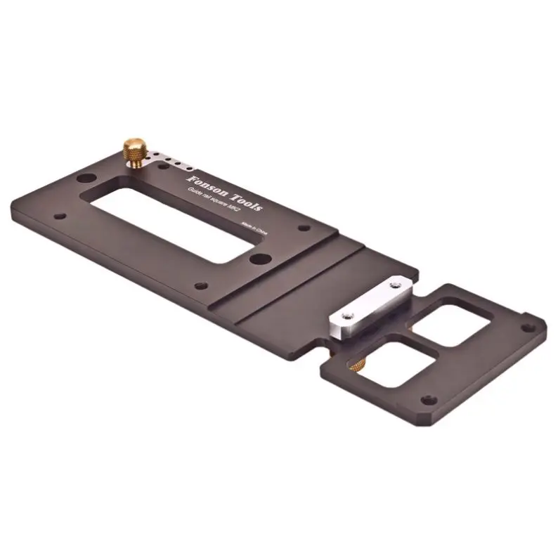 TEBAK W-41 Woodworking Aluminum Alloy Circular Saw 90 Degree Guide Track Slide 90 Degree Right Angle Positioning Plate