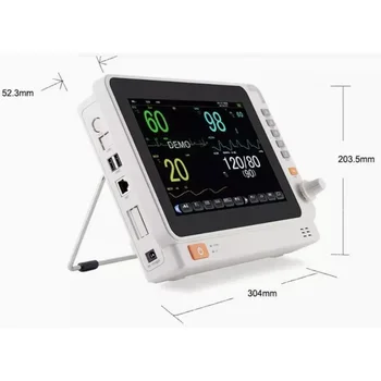 PM-10A Multi-parameter monitor heart patient monitor High Quality Multi-Parameter 6 Parameters Adults Cardiac Patient Monitor