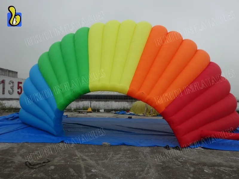 Outdoor Red Inflatable Shell Dome Large Inflatable Stage Cover Tent for Event