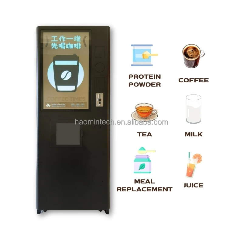 Commercial Protein Vending Machine Self Service  Milk Tea Coffee Hot Chocolate Vending Machine Automatic
