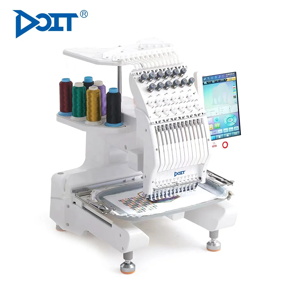 Dtmini1201 Single Head 12 Needle Computerized Embroidery Mini Sewing