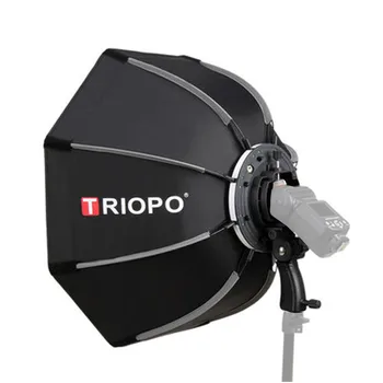Triopo Ks2-120 120cm Photo Studio Professional Softbox Octagonal S-type Bracket Mount Softbox Diffuser Photography Lightbox