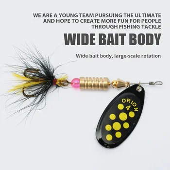 Shark Skimmer Iron Cross-Border Hand-Cranked Live Bait Spinner Lure 3.5g 4.5g 7g 12g Rotating Saltwater Mandarin Fish with Hooks – Hooks – view 5