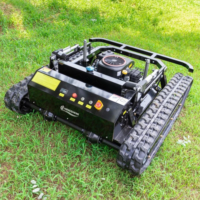 CE/EU/EPA Remote-controlled Tracked Lawn Mower Cutting Width 800mm Briggs & Stratton Engine One-key Start 4.2 Acres Per Hour