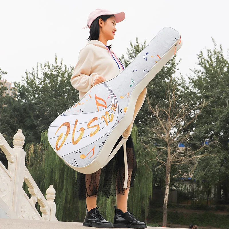 Wholesale Cheap Graffiti Style Guitar case 36/39/41 Inch Acoustic Wholesale Cheap Graffiti Style Guitar case 36/39/41 Inch Acoustic