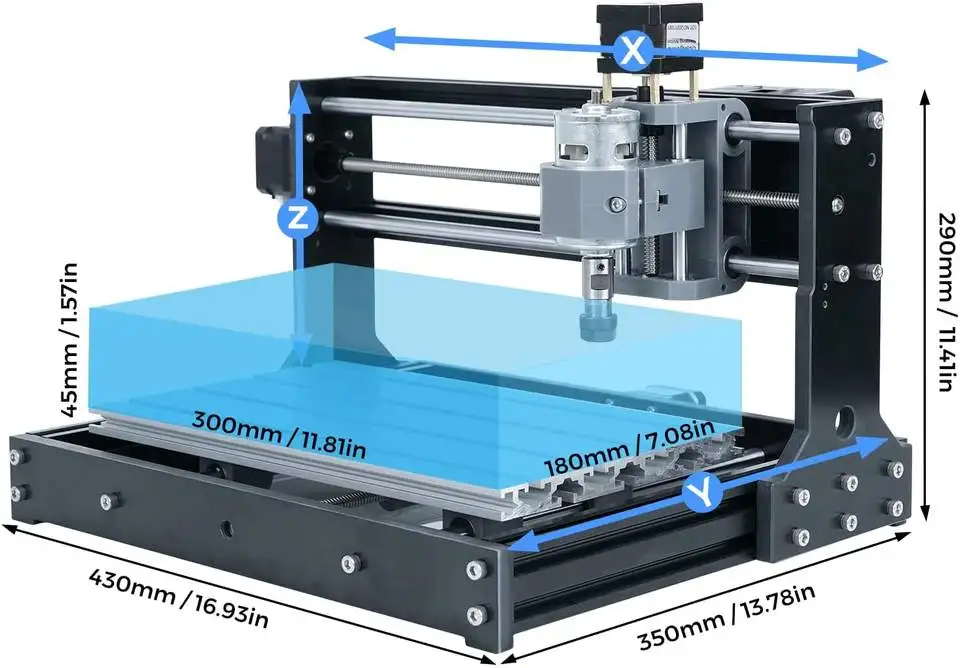 CNC3018 Pro DIY CNC Router Kit - Versatile & Easy to Use