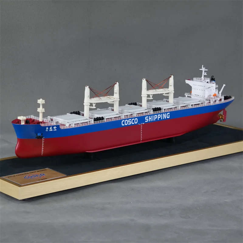 【A】Customized 65cm Plastic Bulk Cargo Ship Model Factory Workmanship Novelty Gift