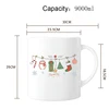 Taza de Navidad con guirnalda colgante, 315 oz.
