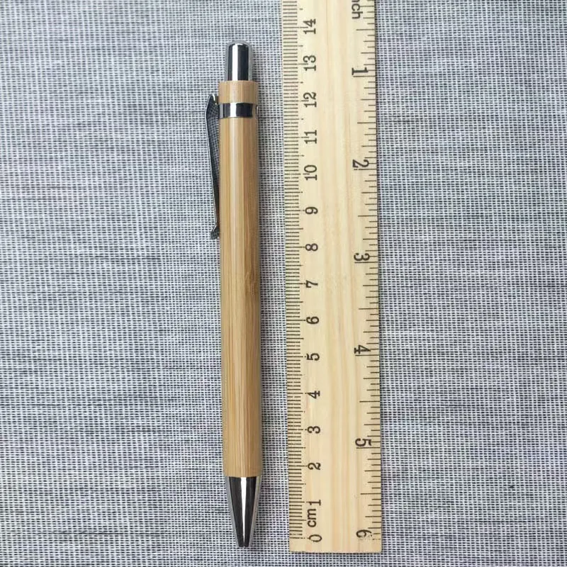 DIY Simple Bamboo Ballpoint Pen Fashion Environmental Protection Business Office Gift Logo Printing Wholesale preview 2