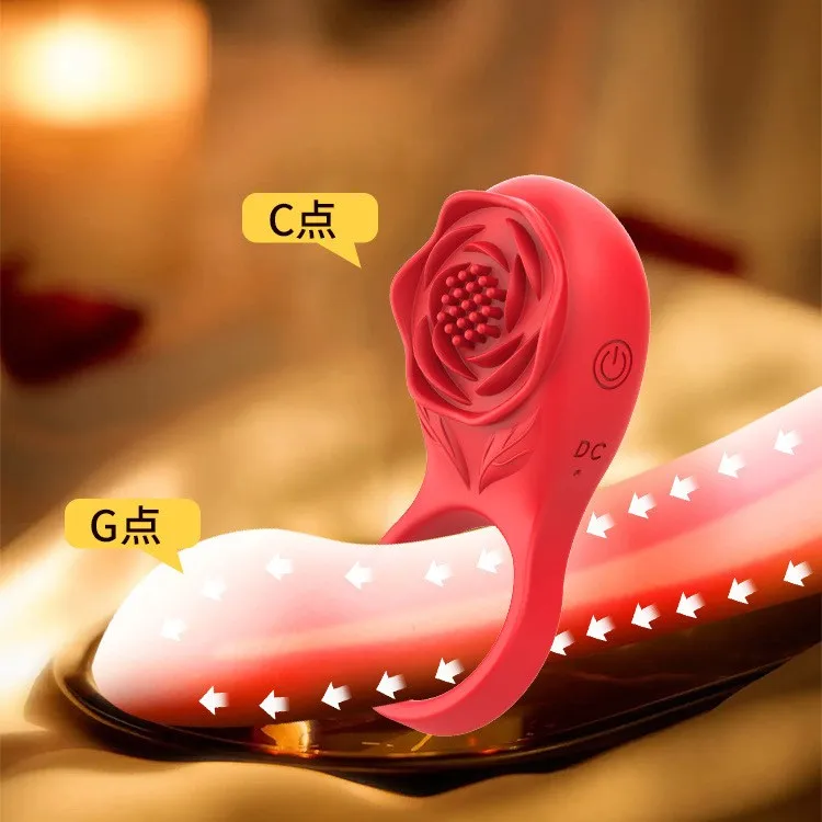 IPX7 waterproof vibrating ring for couples intimate play
