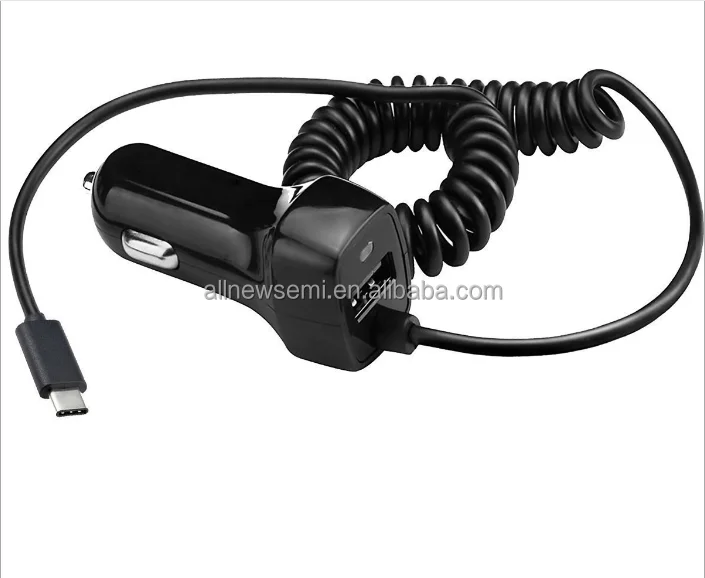 USB cable car charger with type-C interface