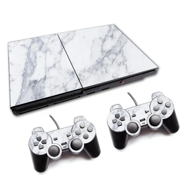 Custom Design Skin Sticker Decal for PS2 Slim Console Vinyl Decal Skin Sticker for PS2 90000 Gamepad