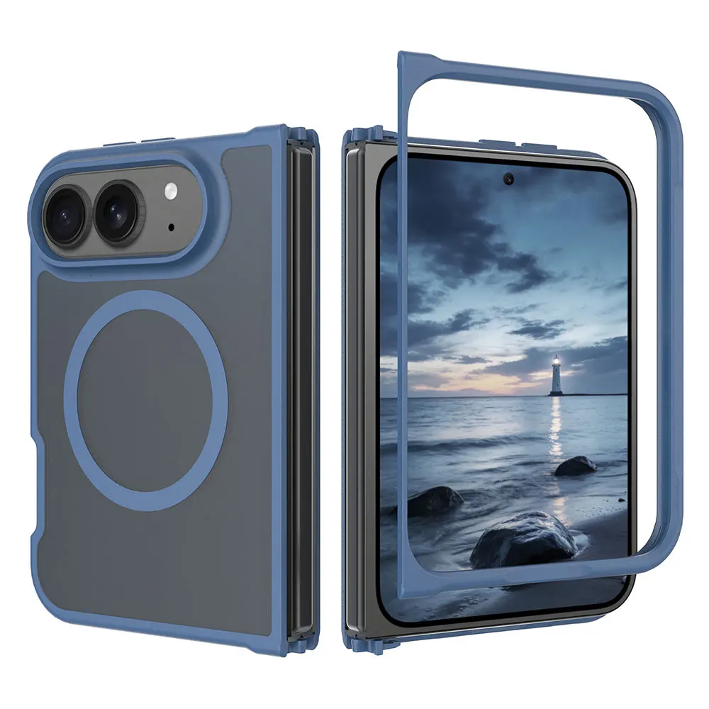 Laudtec Ultra Slim Matte Texture TPU+PC 2-in-1 Full Body Magnetic Wireless Charge Shockproof Protective Cover for iPhone 18 Fold