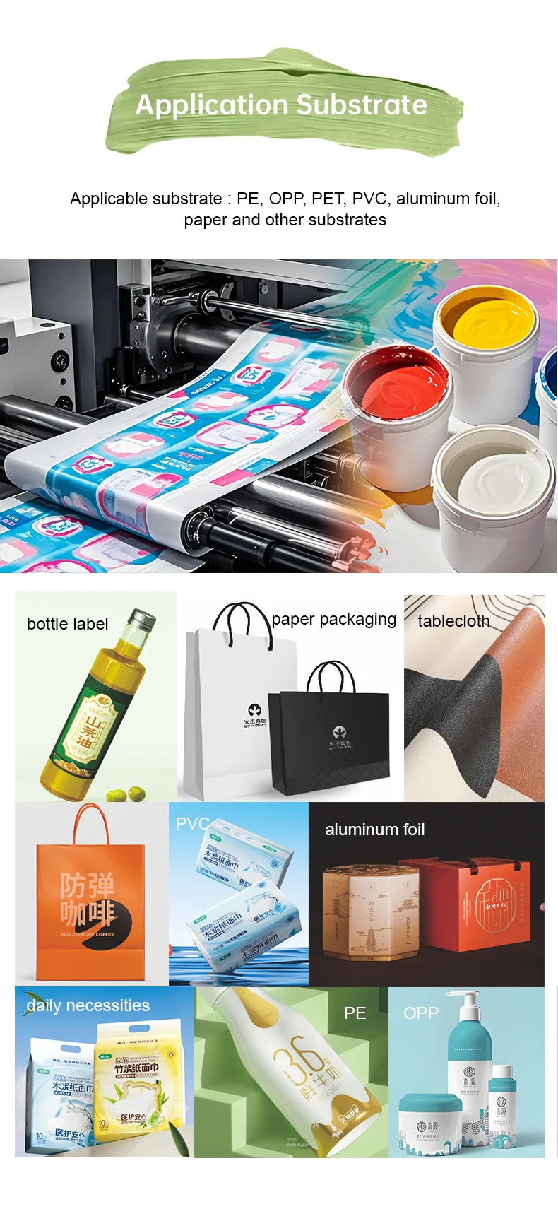 HG01 Eco-Friendly Water-Based Flexographic for Ink for PE/OPP/PET High Adhesion & Low VOC for Eco-Sensitive Printing supplier