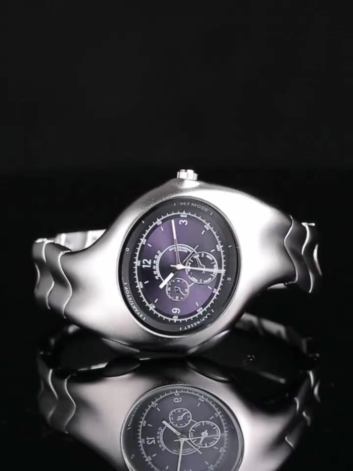 malcousjp　y2k watch Luxury Retro Y2K Quartz Watch for Men - Distorted Style