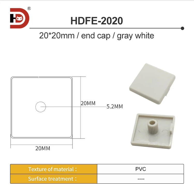 20/30/4080 Gray White End Cover/aluminum Profile Gray Cover Plate Plastic Plug Cover details