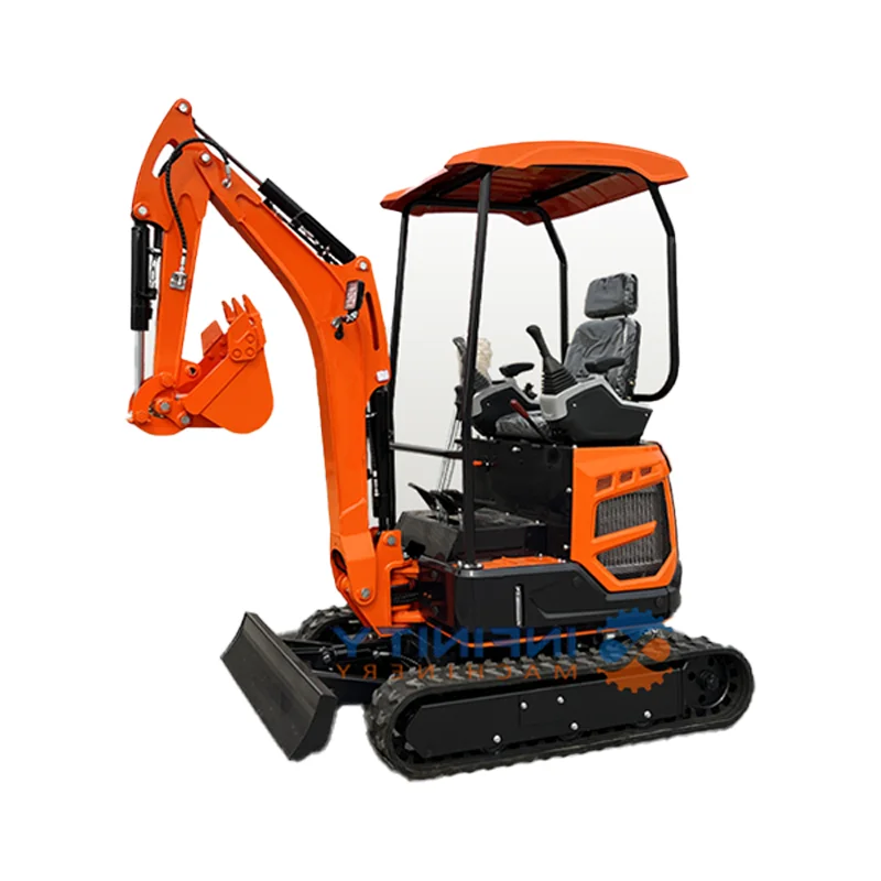 Mini Excavator 1.8ton Excavator Crawler Digger Excavator with Thumb Bucket and Other Attachments