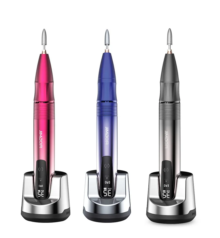 Новейший инструмент для удаления ногтей с пользовательским логотипом, розовые Полировальные машины, 35000 об/мин, перезаряжаемая портативная электрическая дрель для ногтей