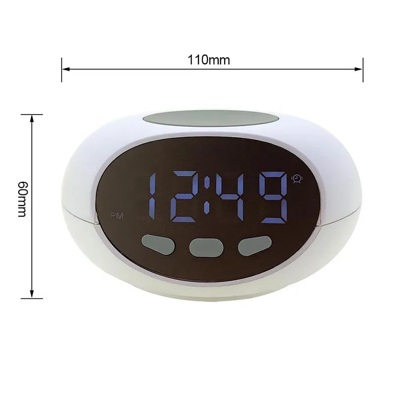 Factory Custom Logo Large Talking Clock For Elderly Desk Bedside Clocks