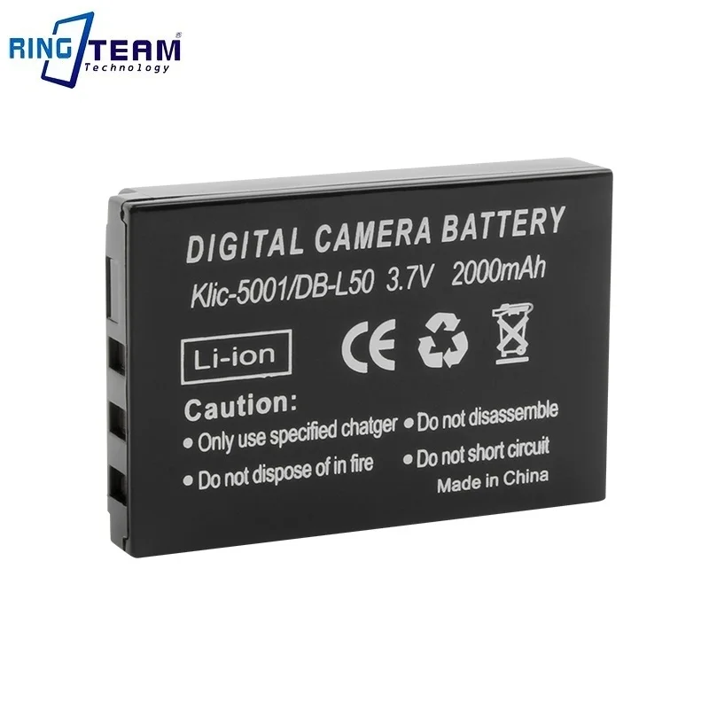 Rechargeable Lithium-ion KLIC-5001 Battery Pack DBL50 DB-L50 for KODAK EasyShare P880 z730 Z7590 Z760 DX6490 DX7590 Zoom manufacture