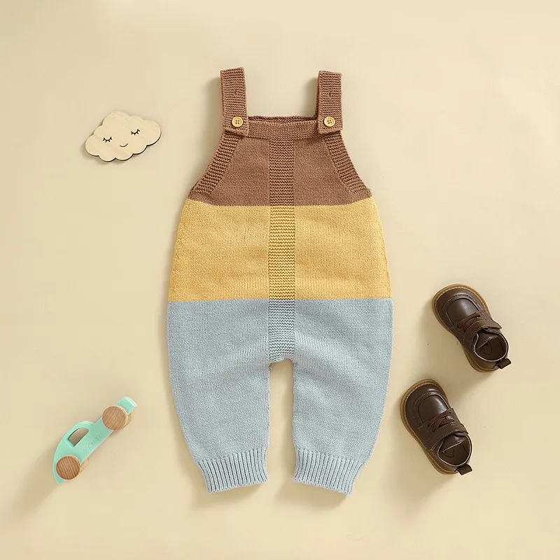 0 - 18 Months Pattern Knitted Romper