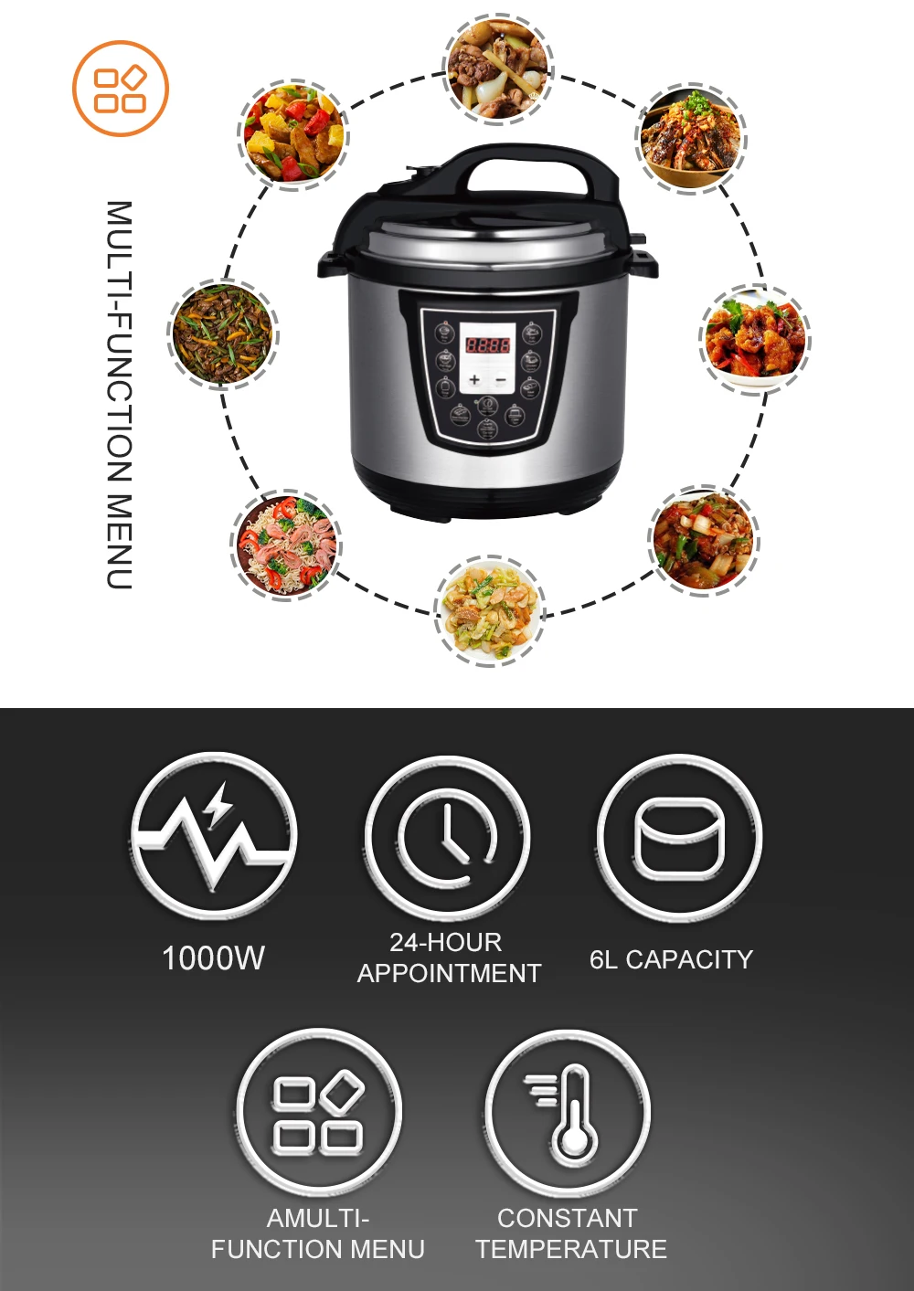 Olla a Presión Eléctrica 6L R.177 RAF 2 Had300e7c98454c3aabae011fe5b4d6eeU