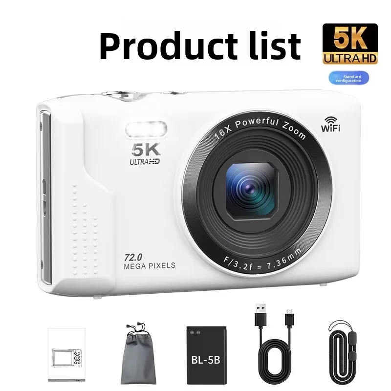 5K Digital Camera with 72 Megapixels - Perfect for Travel