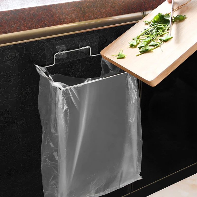 Soporte De Bolsa De Basura De Acero Inoxidable Grande P... Soporte De Bolsa De Basura De Acero Inoxidable Grande P...