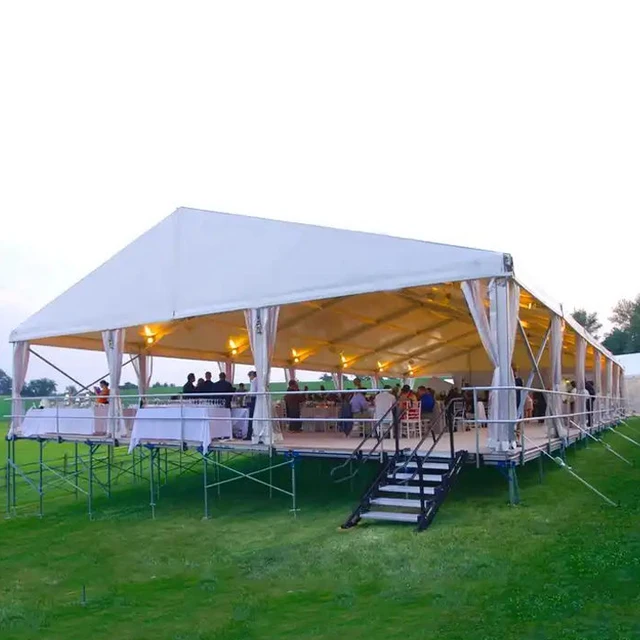 FEAMONT Luxury 10x30m White Party Tent New Outdoor Wedding and Trade Show Tent for Events