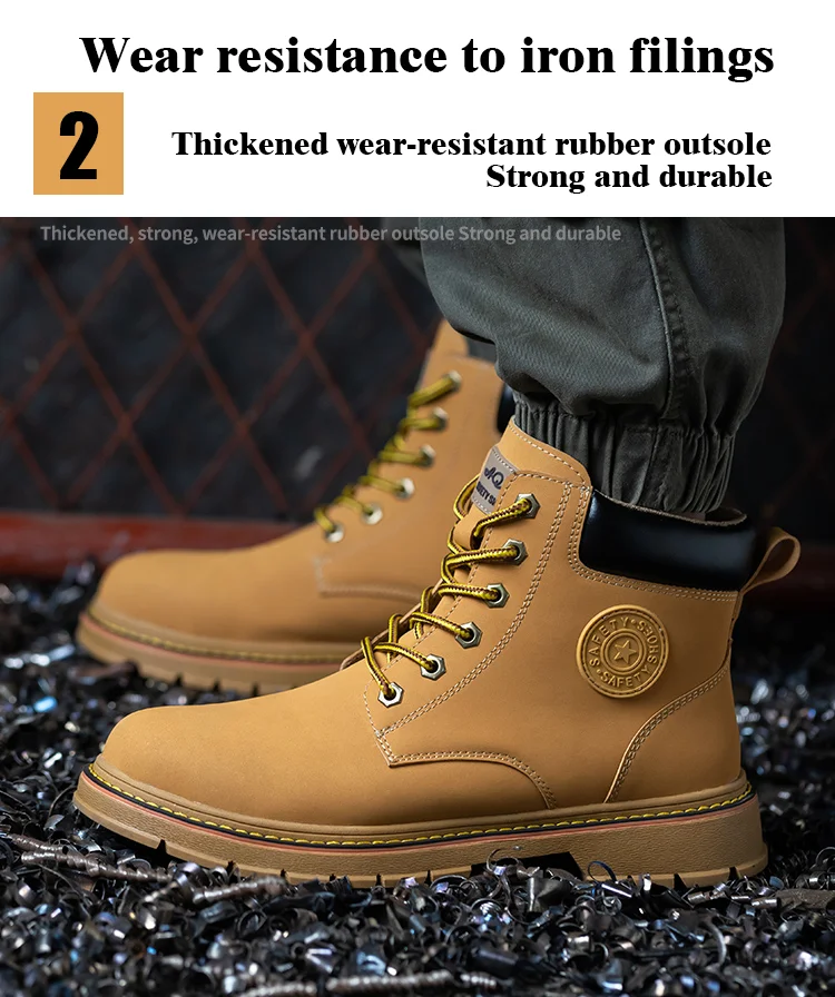 Construction Workers Safety Shoes For Men Work Safety Boots Industrial