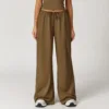 Pantaloni larghi marroni