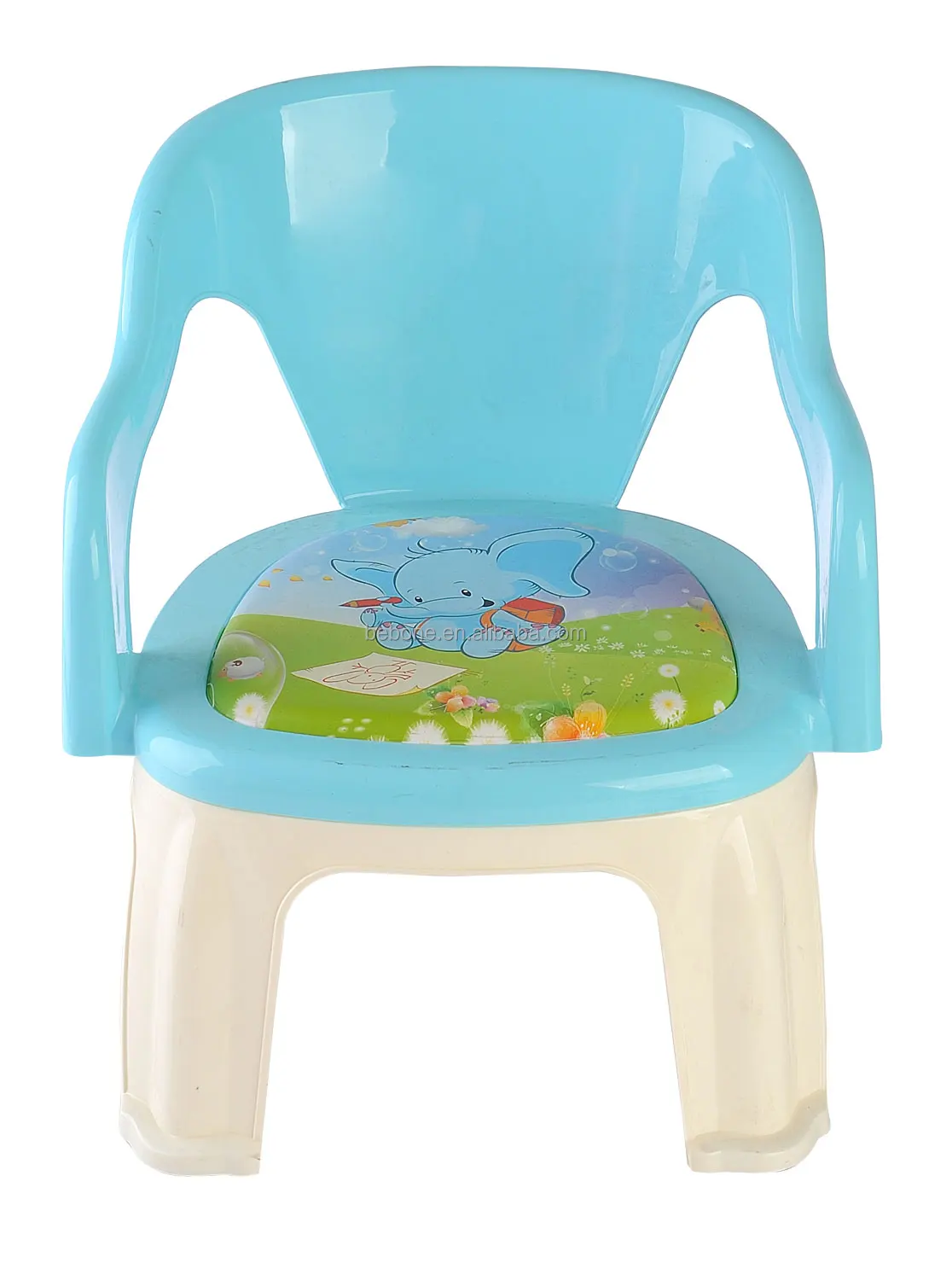Plastic material and cute Children Chair with cartoon picture soft seat mat for kids classroom bedroom living room sitting