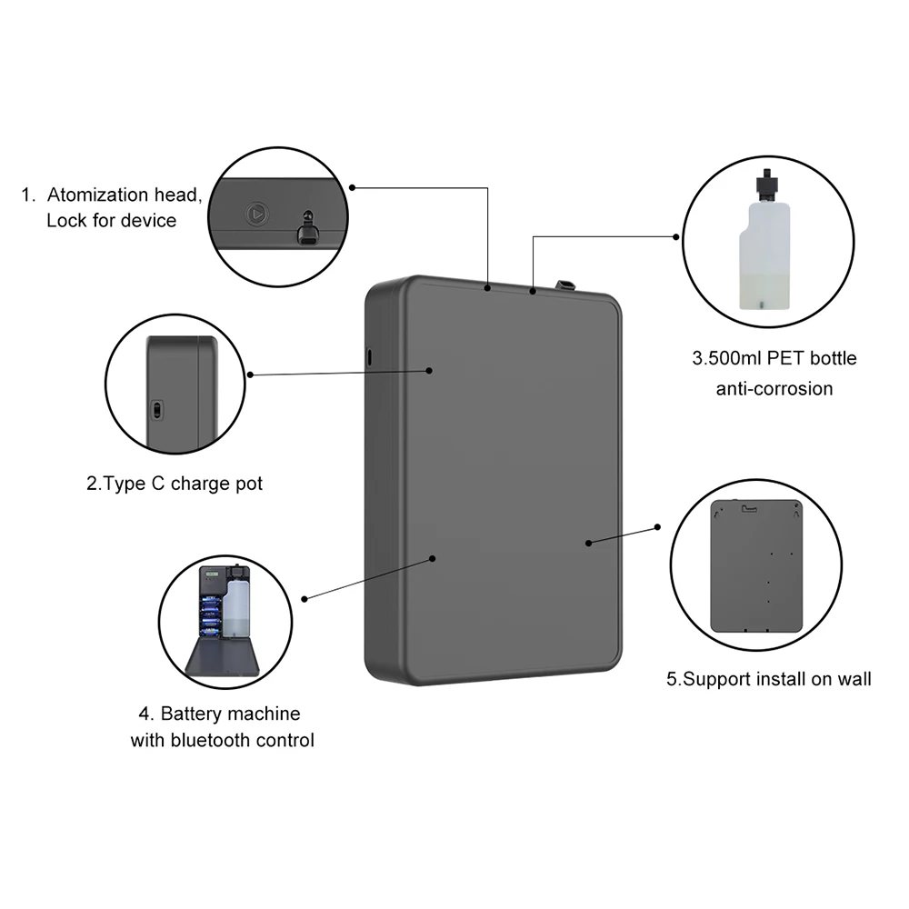 Battery and Plug-in 2 in 1 Power Supply  Difusor De Aroma Remote Control  Home Scent Vaporizer