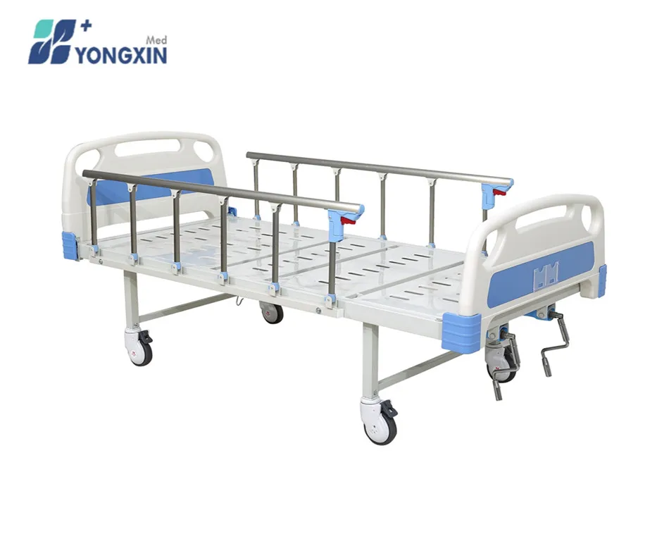 YX-D-4(A2) лучшие продажи медицинского оборудования 3 кривошипа механически Регулируемая Больничная медицинская кровать с прикроватная тумба из алюминиевого сплава