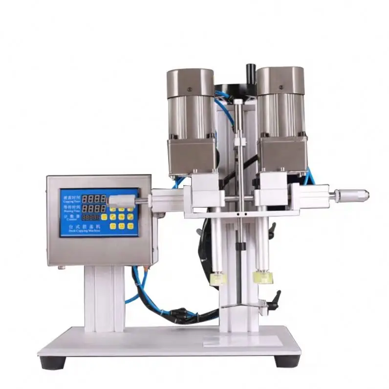 Pneumatic Twist Off Trigger Spray Capping Sealer Desktop Liquid Perfume Pump Bottle Crimping Pressing Capping Machine