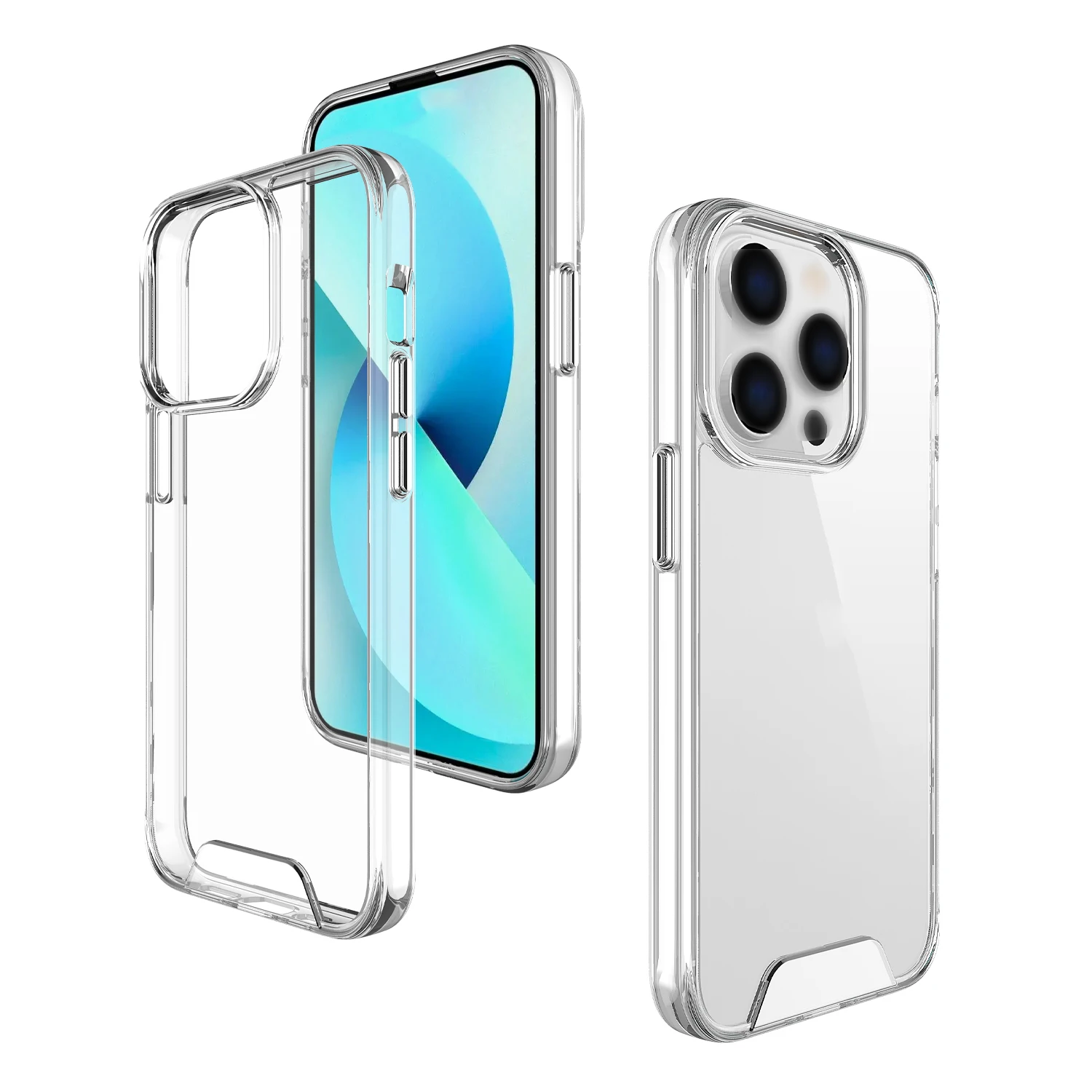 For Apple iPhone 14 Pro Max 15 16 Plus 12 13 Mini Phone Case Hard PC Clear Case Camera Protect Back Cover