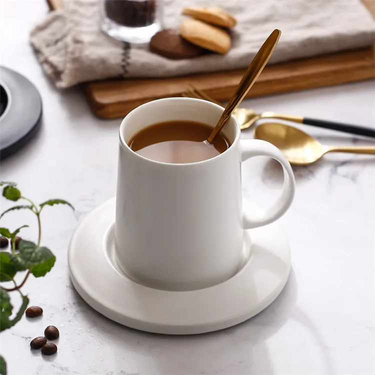 elegancia europea café tazas de té moderno esmaltado 360ml taza de cerámica  barata