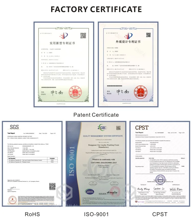 FACTORY CERTIFICATE