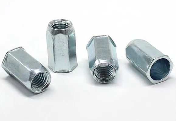 M4 M5 M6 M8 M10 M12 Steel Rivnut Countersunk Head Open Blind Threaded Insert Full Hex Rivet Nut