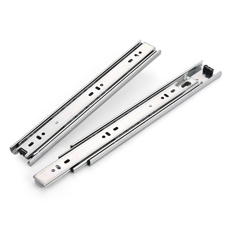 Smooth Durable 3 Fold Full Extension Drawer Slide Telescopic Channel